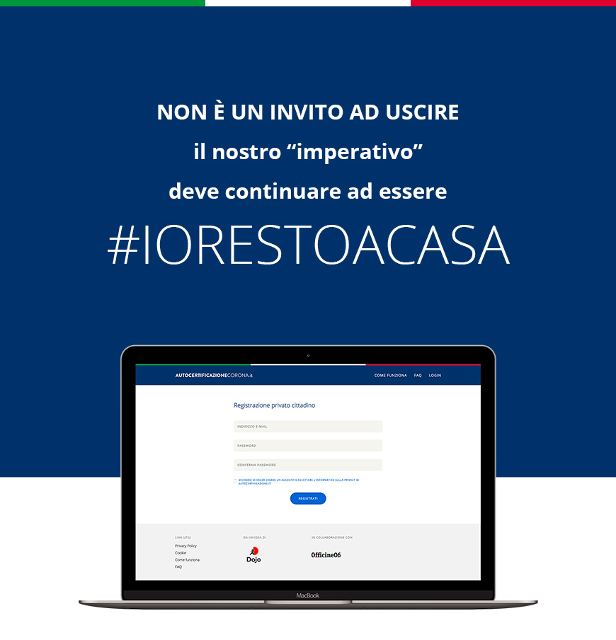 Officine06 Progetto Autocertificazione Corona 01